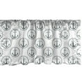 thumbnail image 1 of Ambesonne Anchor Window Valance, Floral Art Marine, 54" X 18", Black White, 1 of 3