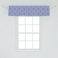 thumbnail image 1 of Ambesonne Anchor Window Valance, Geometric Coastal Design, 54" X 12", Violet Blue Dark Coral, 1 of 2