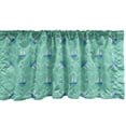 thumbnail image 1 of Ambesonne Anchors Valance Pack of 2, Ocean Life Inspirations Art, 54"X18", Seafoam Pale Blue, 1 of 1
