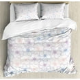 thumbnail image 1 of Ambesonne Anemone Flower Duvet Cover Set, Pastel Petals, 2-Calking, Dried Rose Slate Blue, 1 of 3
