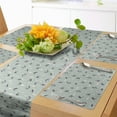 thumbnail image 1 of Ambesonne Animal Art Table Runner & Placemats, Swallow Birds Flying, Placemat 4 pcs + Runner 14"x90", Pale Teal Multicolor, 1 of 2