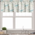 thumbnail image 1 of Ambesonne Animal Art Valance Pack of 2, Dog Supply Pet Pattern, 42"X18", Pale Teal and Mint Green, 1 of 3