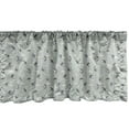 thumbnail image 1 of Ambesonne Animal Art Window Valance, Swallow Birds Flying, 42" x 18", Pale Teal Multicolor, 1 of 3