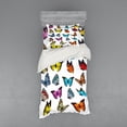 thumbnail image 1 of Ambesonne Animal Bedding Set 3 Pcs, Butterflies Composition, Twin, Multicolor, 1 of 3