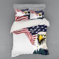 thumbnail image 1 of Ambesonne Animal Bedding Set 4 Pcs, 4th of July Country, Queen, Multicolor, 1 of 2
