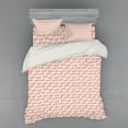 thumbnail image 1 of Ambesonne Animal Bedding Set 4 Pcs, Horse Pattern, Queen, Coral and Cream, 1 of 2