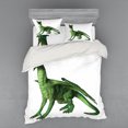 thumbnail image 1 of Ambesonne Animal Bedding Set 4 Pcs, Ugly Standing Dragon, Queen, White Green, 1 of 2