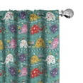 thumbnail image 1 of Ambesonne Animal Cartoon Curtains, Joyful Nature, Pair of 28"x95", Multicolor, 1 of 5