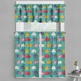 thumbnail image 1 of Ambesonne Animal Cartoon Valance & Curtain, Joyful Nature, 55"x45", Multicolor, 1 of 6