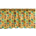 thumbnail image 1 of Ambesonne Animal Cartoon Window Valance, Folkloric Animals, 54" X 12", Multicolor, 1 of 3