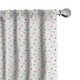 thumbnail image 1 of Ambesonne Animal Curtains, Rainbow Colored Swans, Pair of 28"x95", Multicolor, 1 of 5