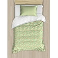 thumbnail image 1 of Ambesonne Animal Duvet Cover Sets, Scandinavian Like Forest Fox, 2-Twin, Pale Green Burnt Sienna, 1 of 4