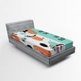 thumbnail image 1 of Ambesonne Animal Fitted Sheet, American Sloth Tribe, Twin Size, Multicolor, 1 of 2