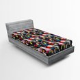 thumbnail image 1 of Ambesonne Animal Fitted Sheet, Colorful Exotic Birds, Twin XL Size, Multicolor, 1 of 2