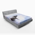 thumbnail image 1 of Ambesonne Animal Fitted Sheet, Heavenimal Freedom, Queen Size, Grey Blue, 1 of 2