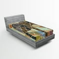 thumbnail image 1 of Ambesonne Animal Fitted Sheet, Mosaic Animal, Twin XL Size, Multicolor, 1 of 3