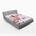 thumbnail image 1 of Ambesonne Animal Fitted Sheet, Mythical Phoenix Bird, Full Size, Pink, 1 of 2