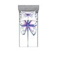 thumbnail image 1 of Ambesonne Animal Fitted Sheet & Pillow Sham Set, Butterfly Design Art, Twinxl, Violet Blue, 1 of 3
