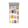thumbnail image 1 of Ambesonne Animal Fitted Sheet & Pillow Sham Set, Colorful Humor Fun Cat, Twinxl, Multicolor, 1 of 3