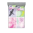 thumbnail image 1 of Ambesonne Animal Fitted Sheet & Pillow Sham Set, Dragonflies Dandelion, Full, Multicolor, 1 of 2