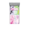 thumbnail image 1 of Ambesonne Animal Fitted Sheet & Pillow Sham Set, Dragonflies Dandelion, Twin, Multicolor, 1 of 2