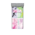 thumbnail image 1 of Ambesonne Animal Fitted Sheet & Pillow Sham Set, Dragonflies Dandelion, Twinxl, Multicolor, 1 of 2