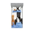 thumbnail image 1 of Ambesonne Animal Fitted Sheet & Pillow Sham Set, French Bulldog with Bear, Twin, Multicolor, 1 of 3