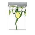 thumbnail image 1 of Ambesonne Animal Fitted Sheet & Pillow Sham Set, Frog on Branch Jungle, Queen, Green White Yellow, 1 of 2