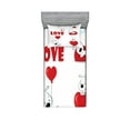 thumbnail image 1 of Ambesonne Animal Fitted Sheet & Pillow Sham Set, Funny Dog with Hearts, Twin, Red White, 1 of 2