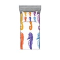 thumbnail image 1 of Ambesonne Animal Fitted Sheet & Pillow Sham Set, Happy Seahorses Art, Twinxl, Multicolor, 1 of 2