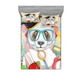thumbnail image 1 of Ambesonne Animal Fitted Sheet & Pillow Sham Set, Hipster Panda in, Queen, Multicolor, 1 of 2