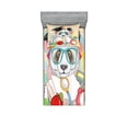 thumbnail image 1 of Ambesonne Animal Fitted Sheet & Pillow Sham Set, Hipster Panda in, Twinxl, Multicolor, 1 of 2