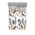 thumbnail image 1 of Ambesonne Animal Fitted Sheet & Pillow Sham Set, Vivid Feathers Vivid Art, Full, Multicolor, 1 of 2