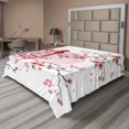 thumbnail image 1 of Ambesonne Animal Flat Sheet, Mythical Phoenix Bird, California King, Pink, 1 of 1