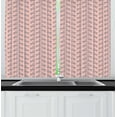 thumbnail image 1 of Ambesonne Animal Kitchen Curtains, Forest Deer Along Branches, 55"x45", Purple Grey Coral, 1 of 1