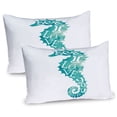 thumbnail image 1 of Ambesonne Animal Pillow Sham 2 Pack, Love is in Sunny Sea, 30"x20", Teal, 1 of 3