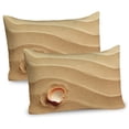 thumbnail image 1 of Ambesonne Animal Pillow Sham 2 Pack, Seashells Yellow Sand, 26"x20", Sand Brown, 1 of 3