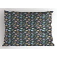 thumbnail image 1 of Ambesonne Animal Pillow Sham, Colorful s Birds, 36" X 20", Multicolor, 1 of 2
