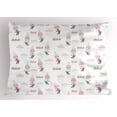 thumbnail image 1 of Ambesonne Animal Pillow Sham, Doodle Rabbit Girls, 26" X 20", Multicolor, 1 of 2