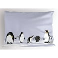 thumbnail image 1 of Ambesonne Animal Pillow Sham, Polar Icy Land Winter, 26" X 20", Lilac Grey White, 1 of 2