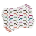thumbnail image 1 of Ambesonne Animal Place Mats Set of 4, Colorful Dolphins Art, Standard Size, Multicolor, 1 of 6