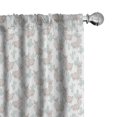 thumbnail image 1 of Ambesonne Animal Print 4-Panel Curtains, Llama Scarf and Cactus, 56"x63", Eggshell Blue, 1 of 4