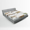 thumbnail image 1 of Ambesonne Animal Print Fitted Sheet, Prehistoric Reptile, Queen Size, Multicolor, 1 of 2