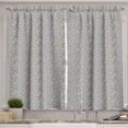 thumbnail image 1 of Ambesonne Animal Print Kitchen Curtains, Abstract Spotty, 55"x39", Dark Orange Orange, 1 of 3