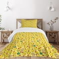 thumbnail image 1 of Ambesonne Animal Quilted Bedspread Set 2 Pcs, Poultry Hatching, Twin Size, Multicolor, 1 of 5