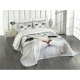 thumbnail image 1 of Ambesonne Animal Quilted Bedspread Set 3 Pcs, Domestic Kitty Portrait, King Size, Multicolor, 1 of 5