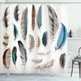 thumbnail image 1 of Ambesonne Animal Shower Curtain, Bird Body Feathers Set, 69"Wx70"L, Multicolor, 1 of 5