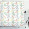 thumbnail image 1 of Ambesonne Animal Shower Curtain, Butterfly Dragonfly, 69"Wx84"L, Multicolor, 1 of 5
