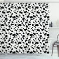 thumbnail image 1 of Ambesonne Animal Shower Curtain, Dalmatian Print Texture, 69"Wx70"L, White and Black, 1 of 3