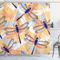 thumbnail image 1 of Ambesonne Animal Shower Curtain, Dragonfly Pattern Boho, 69"Wx84"L, Multicolor, 1 of 5